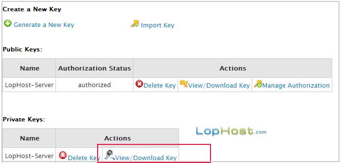 view-download-ssh-key